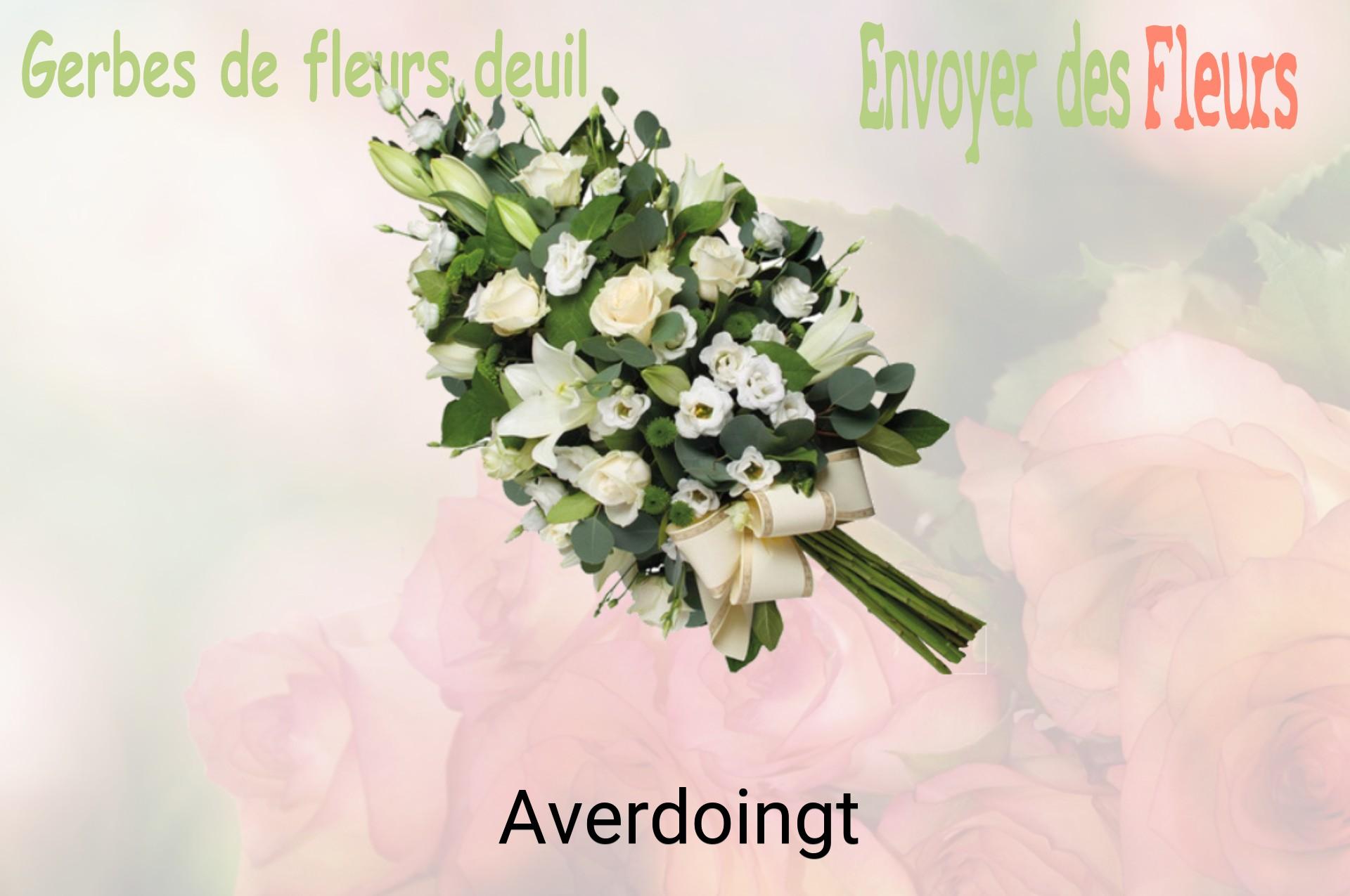 Gerbe de fleurs de deuil livrée à Averdoingt